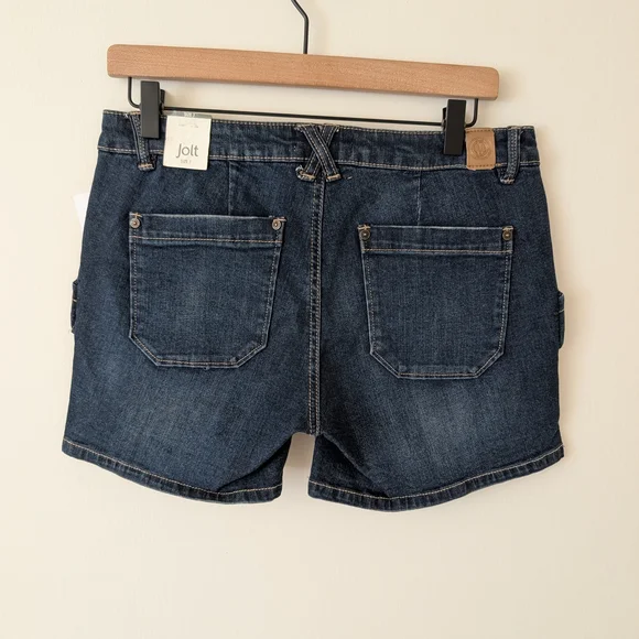 Jolt Womens 7 Denim Jean Shorts NWT Casual Classic Preppy Summer Streetwear - Picture 4 of 7